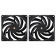 Thermalright 利民TL-B14B EXTREM 14CM性能級風(fēng)壓扇伺服工業(yè)級設(shè)計(jì)風(fēng)扇 TL-B14B EXTREM黑【2只裝+1分3線】