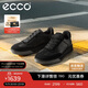 愛(ài)步（ECCO）25年秋季新款輕盈耐磨德訓休閑厚底板鞋 街頭球鞋539834 黑色41