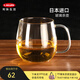 Kinto玻璃杯茶杯日本品牌透明耐熱水杯辦公室泡茶杯一體式過(guò)濾茶壺 【熱賣(mài)爆款】手柄杯450ml