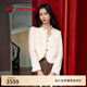 EP雅瑩[白牦牛絨] 羊毛混紡小香風(fēng)花呢短外套女商場(chǎng)同款1252B 白色 S