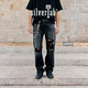 Levi's?SilverTab?新款男士美式高街505破洞直筒牛仔褲 黑色 31 (32)