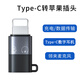 mijvType-C轉Micro USB轉接頭充電線(xiàn)數據傳輸適用華為小米vivo三星安卓轉換器頭 蘋(píng)果轉type-c耳機轉接頭【黑灰色】支持音頻轉接