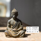 君吻中式禪意斗戰勝佛孫悟空齊天大圣猴子桌面擺件茶桌茶臺茶寵 款式3(大號)