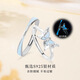 古耐S925銀莫比烏斯情侶戒指一對結婚求婚夜光對戒生日禮物女士實(shí)用 莫比烏斯蝴蝶情侶對戒