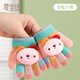 愛寶適嬰兒手套冬季寶寶毛絨保暖五指手套兒童分指手套8007彩虹小熊