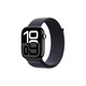 Apple Watch Series 10 智能手表46毫米亮黑色鋁金屬表殼濃墨色回環(huán)式表帶【蜂窩款】聯(lián)通補貼
