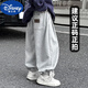 迪士尼（Disney）男童衛(wèi)褲春秋款2025新款兒童裝春裝男孩帥氣褲子中大童春季運(yùn)動(dòng)褲 淺灰色 KZW978-1衛(wèi)褲 120 cm