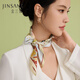 金三塔真絲絲巾禮盒包裝100%桑蠶絲小方巾送女士2025新款七夕情人節(jié)禮物