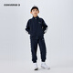 Converse 匡威童裝男女童開襟衛(wèi)衣+長褲2件套2025春季新款保暖兒童套裝 藏青藍(lán) 130 /64 【建議身高116-122cm】