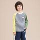 歌瑞家（greatfamily）兒童T恤2025春季新款男童裝長(cháng)袖中大童運動(dòng)打底衫圓領(lǐng)A類(lèi)樂(lè )友 條紋 130 【6-7歲】