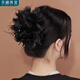 樂(lè )喵（LEMIAO）韓系慵懶風(fēng)氣質(zhì)發(fā)夾抓夾發(fā)飾女黑色蓬松顯發(fā)量大花朵抓夾鯊魚(yú)夾 韻味羽毛抓夾黑A(yíng)05-104