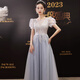 勤記高三學(xué)生成人禮服女18嵗禮服晚禮服女高級(jí)感18歲生日成人禮學(xué)生藝 淺藍(lán)色 均碼 XS