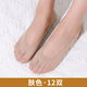 浪莎隱形襪女船襪女夏季淺口襪隱形夏天襪子女不掉跟低幫短襪豆豆襪 膚色12 均碼 【隱形防滑船襪】