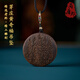 尚庸郡天然越南芽莊黃奇楠項(xiàng)鏈吊墜五條經(jīng)掛墜沉水級(jí)老料沉香木心經(jīng)掛件 99分沉水 約30*7mm*7g