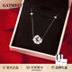 GATMEET鞠婧祎同款項鏈女心月925銀鎖骨鏈情人節(jié)送女友老婆禮物生日七夕 粉鉆心月項鏈丨品牌禮盒