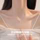老廟999純銀蝴蝶結(jié)項(xiàng)鏈女輕奢小眾鎖骨鏈2025年新款送女朋友禮物