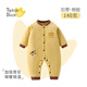 翹腳鴨嬰兒衣服140g加厚連體衣外套夾棉服新生兒滿(mǎn)月寶寶外出保暖秋冬季