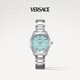 范思哲（VERSACE）瑞士手表女士夜光機械表生日禮物送女友VESCA0324-35MM冰藍