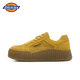 DICKIES2025新款女鞋復(fù)古板鞋女德訓(xùn)鞋女厚底增高時(shí)尚百搭休閑鞋 姜黃色 38