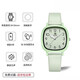 小米部依初中生高中學(xué)生考試專(zhuān)用表女款只看時(shí)間青少年女生靜音夜光石英手表 綠色
