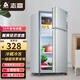 志高（CHIGO）小冰箱迷你小型家用雙門(mén)租房用電冰箱雙開(kāi)門(mén)家用出租房宿舍辦公室冷凍冷藏兩門(mén)節能一級省電 一級能效-58L銀色雙門(mén)【省電輕音】