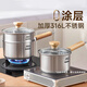 愛仕達(dá)（ASD）奶鍋316L不銹鋼20CM加厚復(fù)底輔食鍋小鍋電磁爐燃?xì)馔ㄓ肗S20B13WG