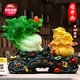 悟天八方納財(cái)白菜擺件招財(cái)金蟾開(kāi)店開(kāi)業(yè)禮物客廳辦公室前臺(tái)裝飾品擺件 大號(hào)八方納財(cái)翠玉43*20*37CM