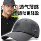 MARCWOOD帽子夏天男 棒球帽網(wǎng)眼 高爾夫帽速干透氣運動(dòng)帽男輕薄時(shí)尚遮陽(yáng)帽 深灰 均碼 可調節（56-60cm）