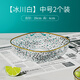 卟橡輕奢水果盤客廳家用茶幾零食糖果堅(jiān)果盤2025新款高檔干果擺放盤 【冰川白中號2個(gè)裝】耐摔加厚/ 手工修邊無毛刺