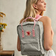FJALLRAVEN北極狐雙肩包女大容量背包書包23510-021-312霧灰/粉16L畢業(yè)旅行