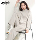 MJ STYLE立領(lǐng)開衫外套女2025秋季寬松休閑百搭短款小個(gè)子運(yùn)動風(fēng)長袖上衣