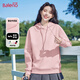 班尼路（Baleno）牛奶絲連帽潮流衛(wèi)衣女2025春秋女裝新款時(shí)尚紅色新年戰(zhàn)袍休閑外套