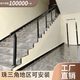 金日盛（FSJRS） 不銹鋼樓梯扶手鋼化玻璃護(hù)欄室內(nèi)室外定制陽(yáng)臺(tái)立柱家用簡(jiǎn)約欄桿 高溫烤漆磨砂黑 1050高-樓梯 加厚標(biāo)準(zhǔn)款-1支立柱