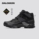 薩洛蒙（Salomon）男款 城市輕戶外防水透氣舒適穩(wěn)定登山徒步鞋 X ULTRA 5 MID GTX 黑色 477542 42 (UK8 歐碼42)