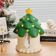 創(chuàng  )意圣誕樹(shù)紙巾盒家用客廳茶幾卷紙盒陶瓷高級感輕奢抽紙餐巾盒 綠色圣誕樹(shù)紙巾盒