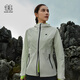 KOLON SPORT可隆女士防風透濕撞色連帽沖鋒衣2級戶外3L防水夾克