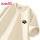 班尼路（Baleno）短袖男情侶款t恤純棉重磅夏季萌寵印花小眾慵懶風(fēng)男女打底衫百搭