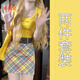 乖甜星夏季多巴胺穿搭套裝女絕美短袖上衣半身裙搭配一整套2025春夏女裝 上衣+短裙【套裝】 M 【建議90-110斤】