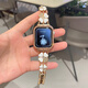 方哲品牌原裝適用蘋(píng)果apple watch s9表帶iwatch s10/S11/S8時(shí)尚女款四葉草watch ultra3/2/1鑲鉆腕帶 愛(ài)心四葉草【玫金+白表帶】配玫金單排鉆殼 適用iwatch S10/S11【46MM表盤(pán)】
