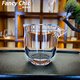 FANCYCHIC東海天然原石水晶公道杯功夫茶具分茶器豪華水晶玻璃公道杯 水晶玻璃公道杯 220ml