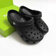 CORCS CROCS洞洞鞋夏季貝雅新款男女士涼拖鞋防滑洞洞鞋沙灘鞋 黑色 39