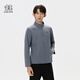 KOLON SPORT/可隆TECHSHELL軟殼夾克 男子3L立領(lǐng)防潑水防風(fēng)透濕外套 LHJK5SN045-DG 深灰色 2XL 185/104A