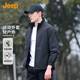 JEEP吉普男士外套時(shí)尚潮流百搭立領(lǐng)戶(hù)外休閑運動(dòng)夾克男 黑色 L 