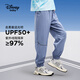 迪士尼（DISNEY）男童梭織涼感速干防曬長褲兒中大童薄款褲子25夏DB421ME07藍(lán)130