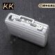 GOLDWINKEY.KK手提密碼箱鋁鎂合金筆記本箱無(wú)人機箱儀器設備箱EVA內膽 銀色 14寸鑰匙鎖+密碼鎖