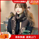 GARRAS【禮盒裝】羊毛圍巾女士保暖新款冬季披肩圍脖輕奢送女友生日禮物 咖色 185*38cm左右