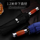 LEODAUKNOW雨傘男三折疊全自動(dòng)商務(wù)傘實(shí)木手柄10骨防風(fēng)暴雙人大號(hào)晴雨禮品傘 藍(lán)色 傘下直徑120cm