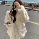 Jret小香風(fēng)外套女2025年冬季新款高級(jí)感加厚圓領(lǐng)網(wǎng)紅上衣女 圖片色 M