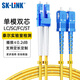 SK-LINK 光纖跳線 LC-SC電信級單模雙芯SC-LC千兆萬兆UPC光纖線機房尾纖 低煙無鹵 SK-TXSM-2LCSC1M 1米