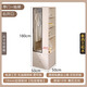 唯有悠品【包安裝】全實(shí)木衣柜家用臥室玻璃門(mén)簡(jiǎn)約收納儲(chǔ)物大衣柜 單門(mén)白色帶抽屜【50*50*180】